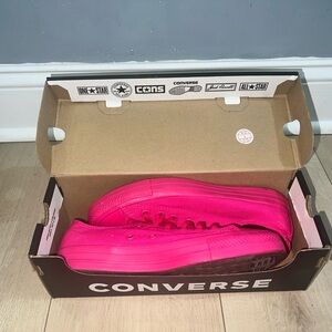 Converse Hot Pink Low Top Sneakers